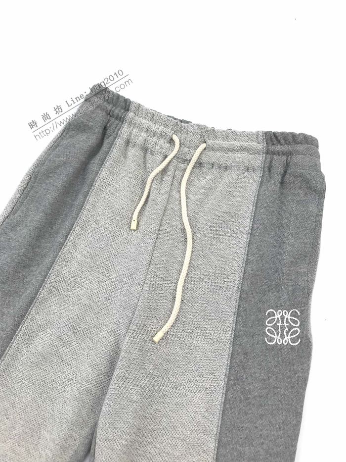 Loewe男裝 羅意威20秋冬新款平紋針織棉拼接衛褲  ydi3146